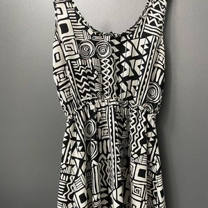 Black and White Pattern Dress